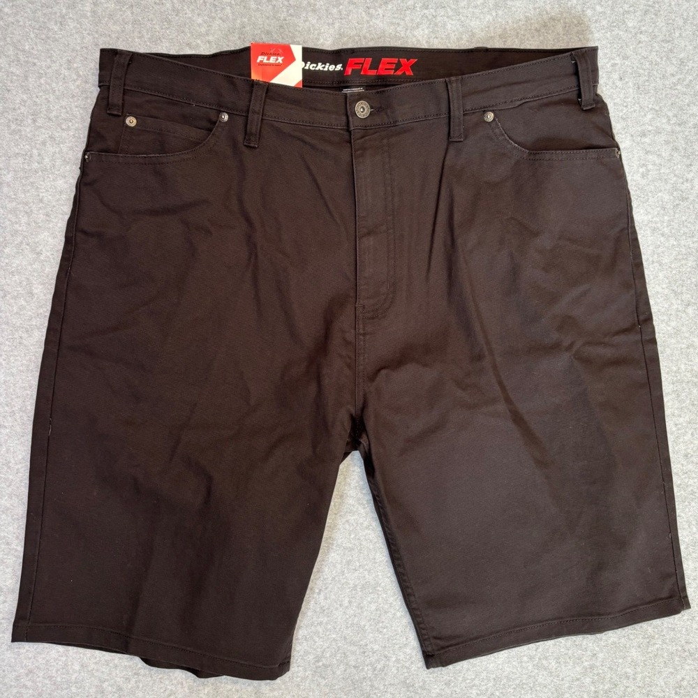 Dickies Flex Duck Shorts Mens 40 Black Regular Fit Workwear A87LPBLK NWT